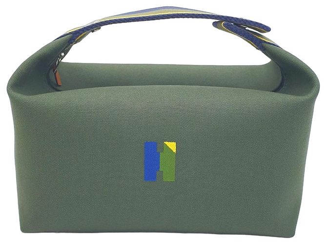 Hermès Pochette Bride-a-Brac H Pavillon GM - Kaki Bleu Vert Jaune Vert olive Vert foncé