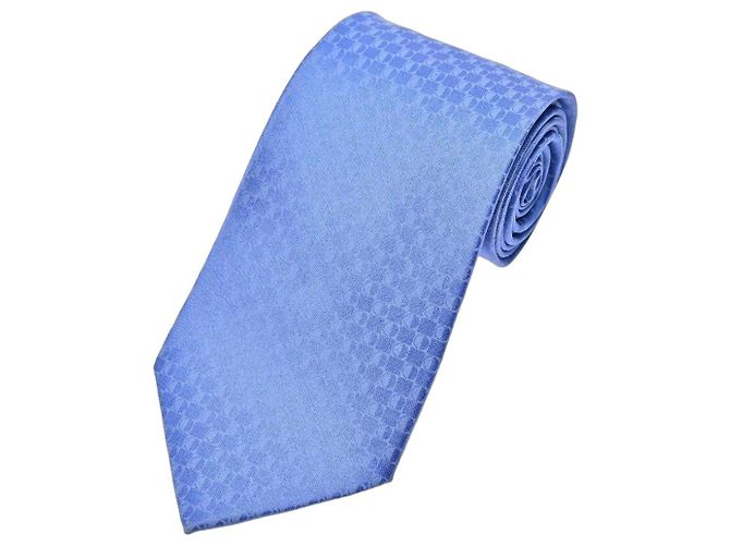 Dior Oblique Monogram Silk Tie Blue