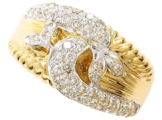 Autre Marque 18K Goldring mit Diamant Golden