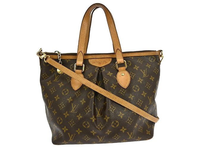 Sac à main Louis Vuitton Palermo Monogram Canvas PM Marron