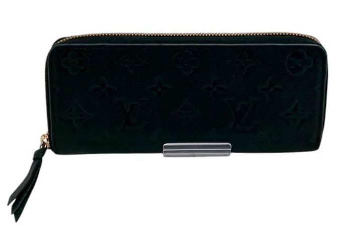 Louis Vuitton Empreinte Portefeuille Clemence Long Wallet Black