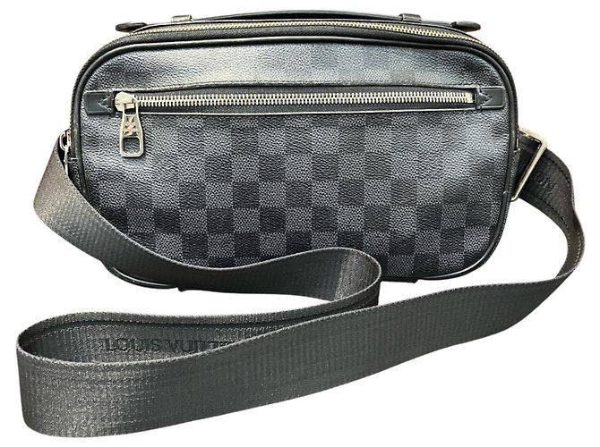 Borsa a tracolla Ambrelle Louis Vuitton Marrone Nero