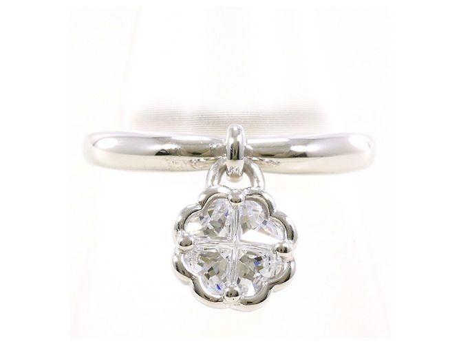 Autre Marque 18K Weißgold-Ring mit Zirkonia Golden