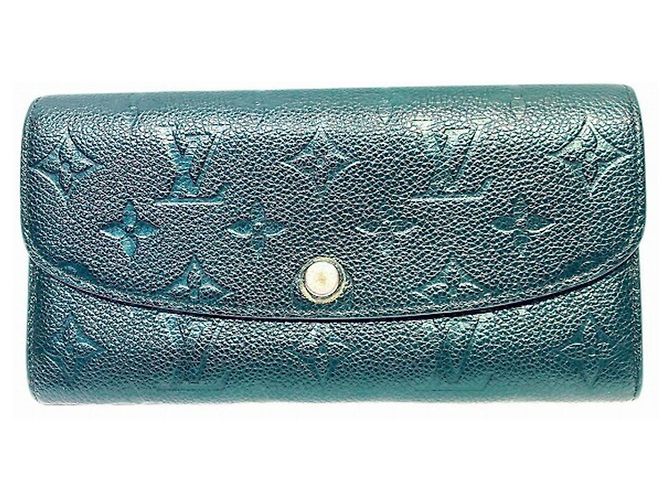 Louis Vuitton Monogram Empreinte Portefeuille Emilie Wallet Black