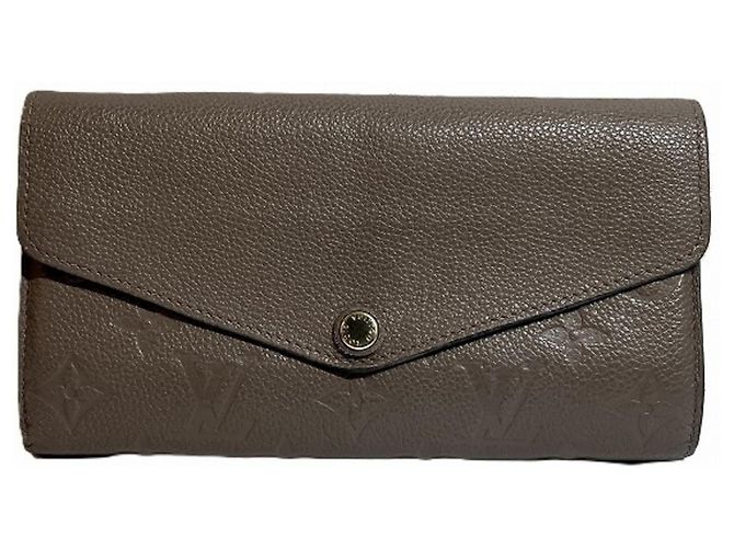 Louis Vuitton Monogram Empreinte Bi-fold Wallet Brown