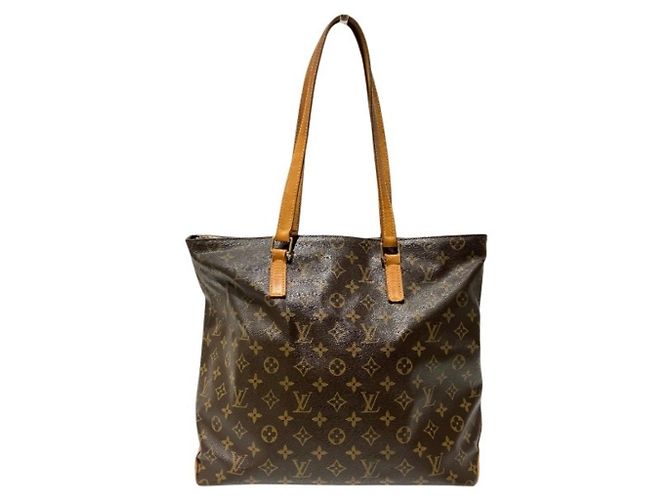 Sac cabas Louis Vuitton Monogram Cabas Mezzo Marron