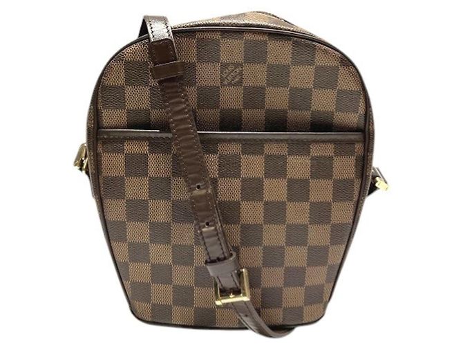 Borsa Louis Vuitton Damier Ipanema PM Marrone