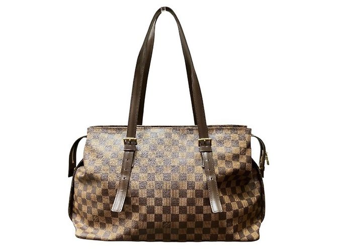 Borsa Louis Vuitton Damier Chelsea Marrone