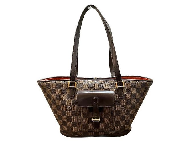 Bolsa Tote Louis Vuitton Damier Manosque PM Marrom