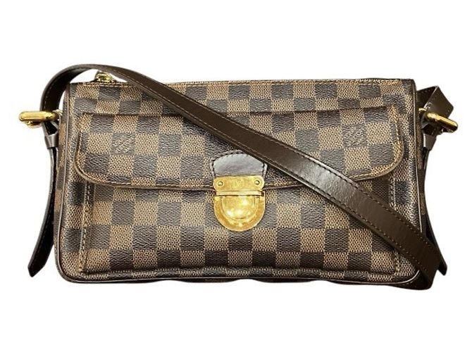 Borsa a tracolla Louis Vuitton Damier Ravello GM Marrone