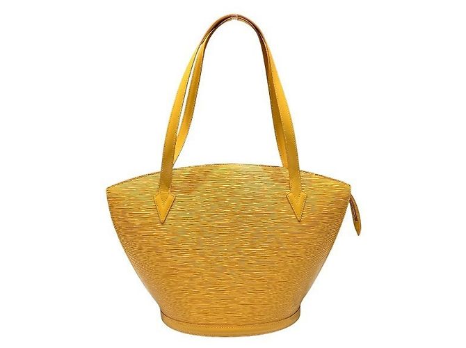Bolsa de compras Louis Vuitton Epi Saint Jacques Amarelo