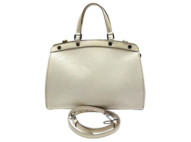 Sac à main Louis Vuitton Epi Blair MM Blanc cassé