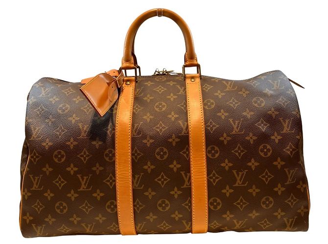 Sac Boston Louis Vuitton Keepall 45 Marron