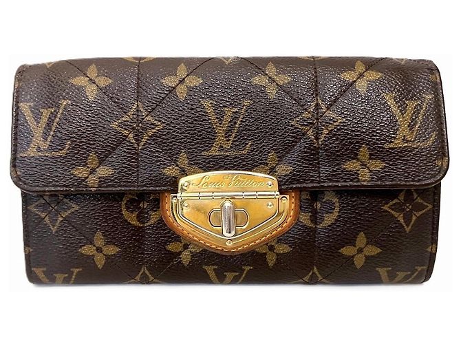 Carteira longa Louis Vuitton Portefeuille Sarah Monogram Etoile Marrom