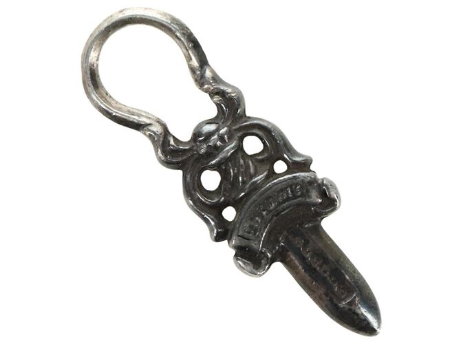 Pendente Charm Dagger Chrome Hearts Top Ag925 Silver Auth 180400M Argento