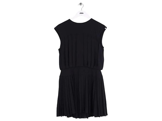 Abito Chanel in seta nera Nero