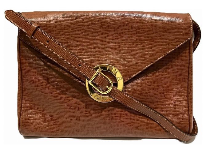 Céline Celine Leather Shoulder Bag Brown
