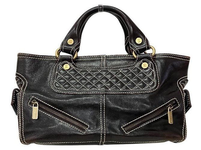 Céline Sac à main Celine Black Boogie Bag Noir