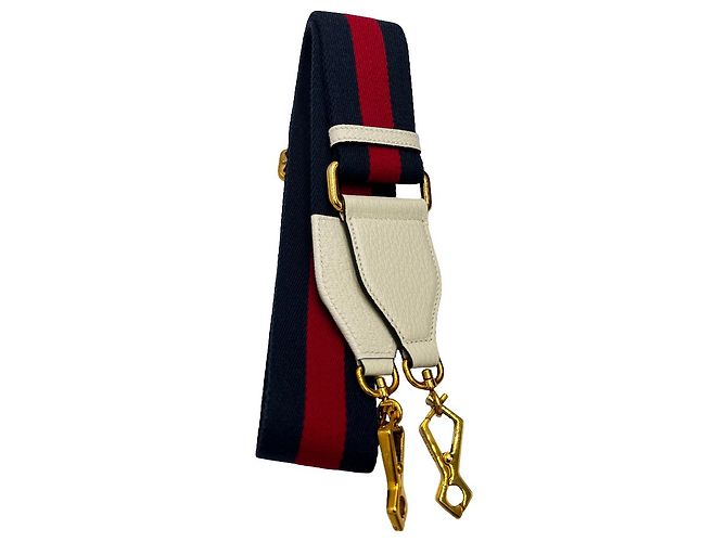Gucci Web Shoulder Strap Canvas 102 Navy blue
