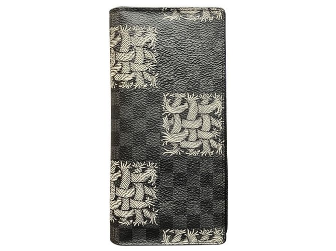 Louis Vuitton Damier Graphite Portefeuille Brazza Black