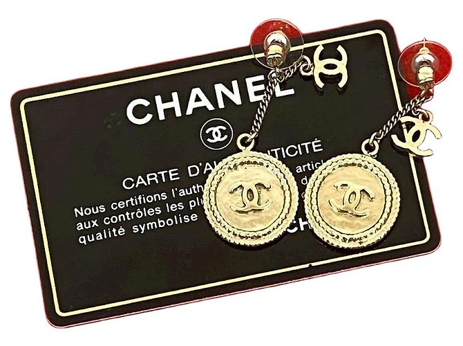 Orecchini Chanel Coco Mark Coin D'oro