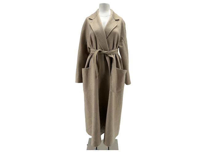 Max Mara Abrigo largo beige 