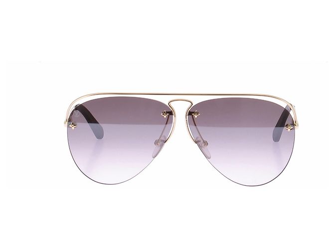 Louis Vuitton Sonnenbrille Gold Golden