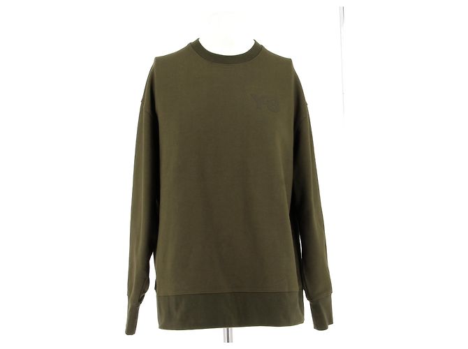 Y3 Sweatshirt Khaki Baumwolle L