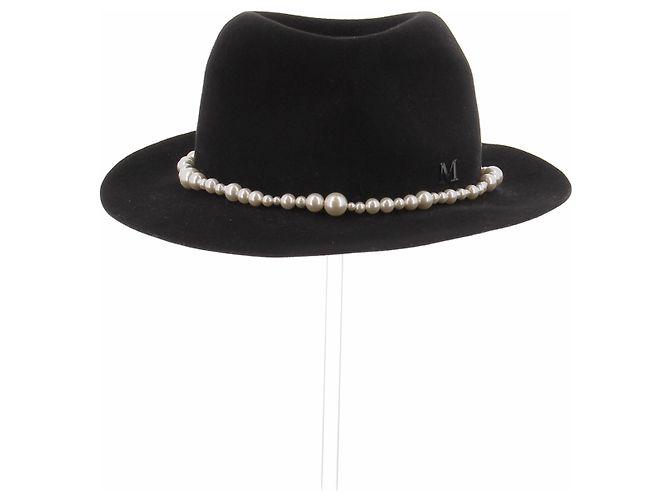 Autre Marque Nick Fouquet Black Wool Hat Size S