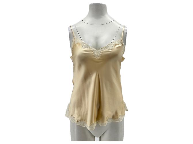 Top de renda creme Vannina Vesperini Bege