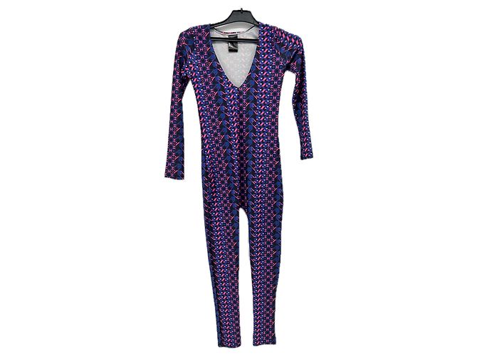 Autre Marque Mehrfarbiger Jumpsuit Lila
