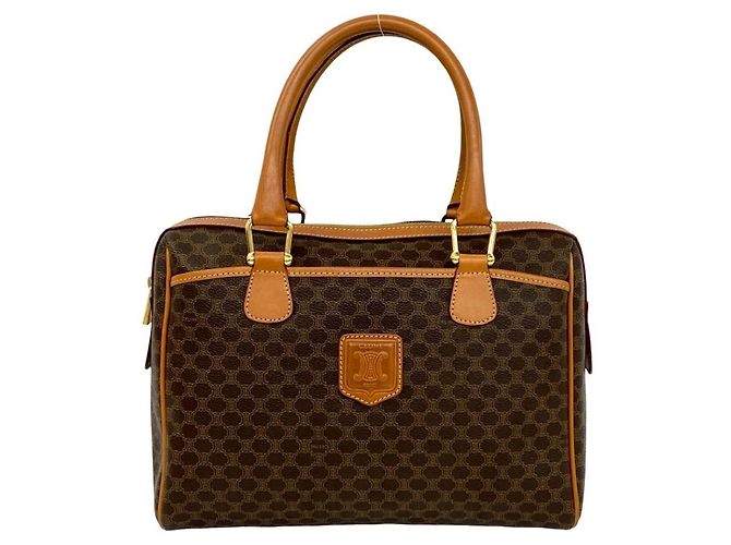 Céline Sac à main Celine Vintage Macadam Blazon Pattern Marron