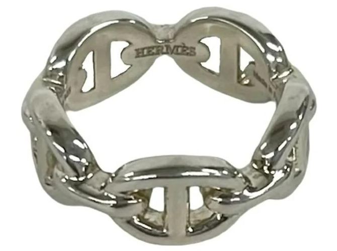 Ring Hermès Anello Enchainée Hermes Argento 