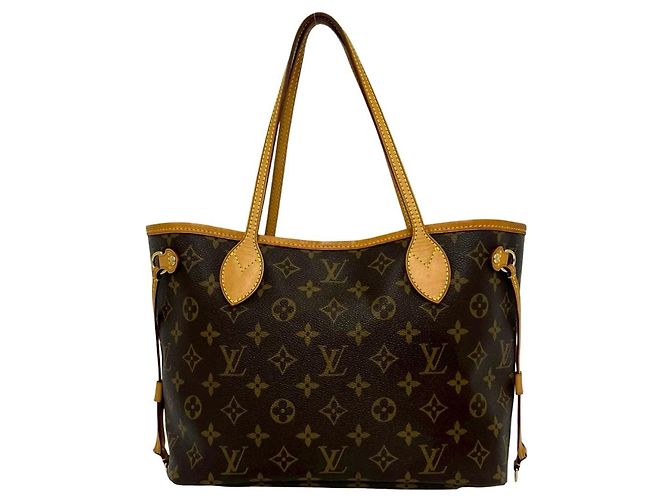 Sac cabas Louis Vuitton Neverfull PM Monogram Leather Marron