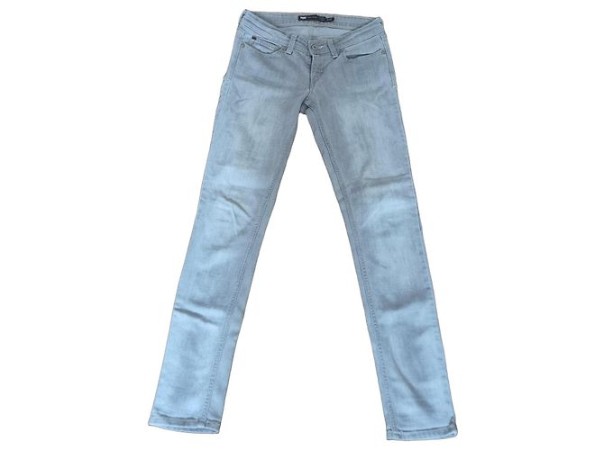 Levi's Demi Curve Low Rise Skinny Jeans - Hellgrau