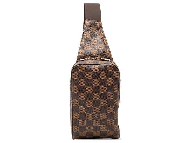 Louis Vuitton Marrón Damier Ebene Geronimos Castaño