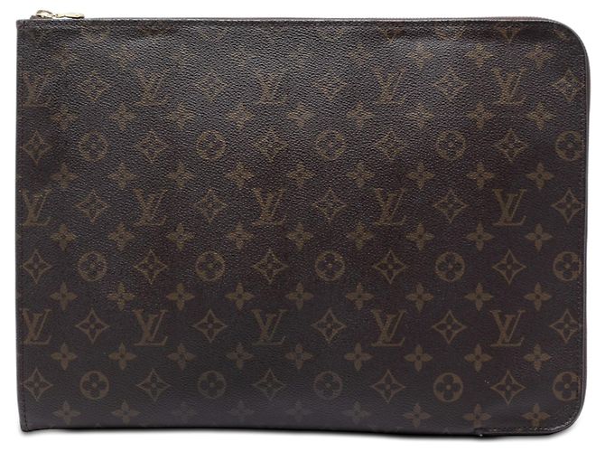 Louis Vuitton Marrom Monogram Poche Documents Portfolio