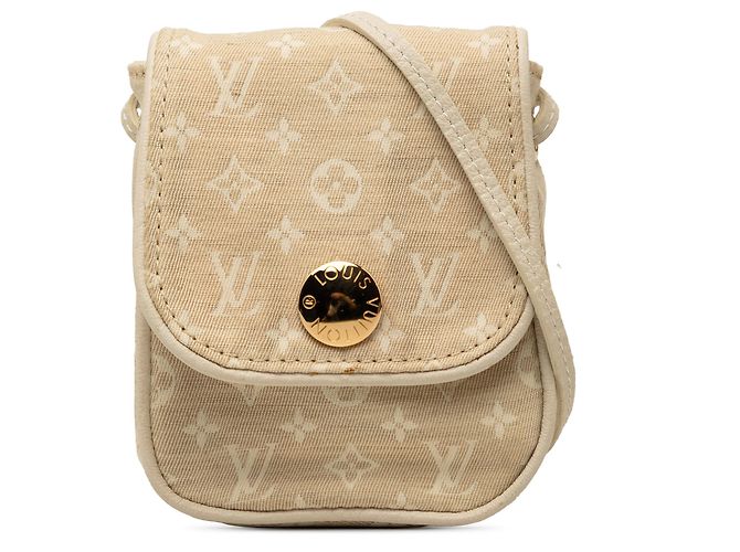 Louis Vuitton Pochette Mini Lin Monogram Beige Cancun