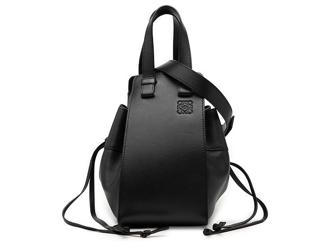 Borsa Hammock in pelle piccola nera LOEWE Nero