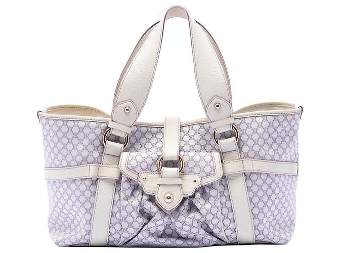 Céline Celine Purple Macadam Canvas Tote Lila Lavendel