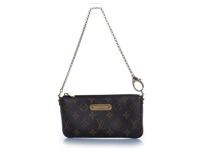 Louis Vuitton, pochette Milla em canvas monogram Marrom