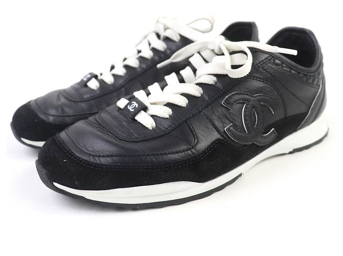 Baskets Chanel COCO Mark en cuir Noir