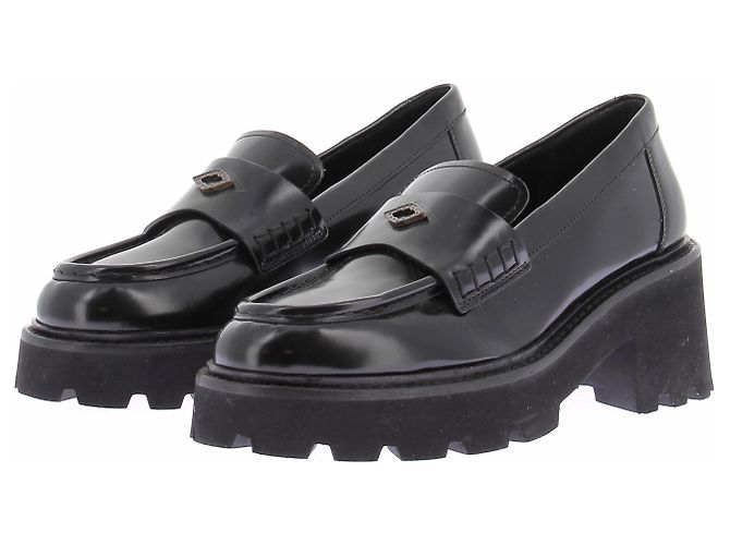 Ba&Sh Loafer aus schwarzem Leder