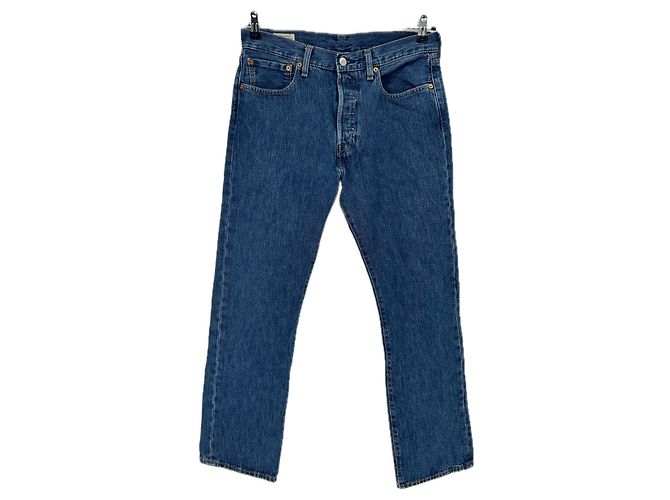 Vaqueros Levi's 501 azules de algodón 