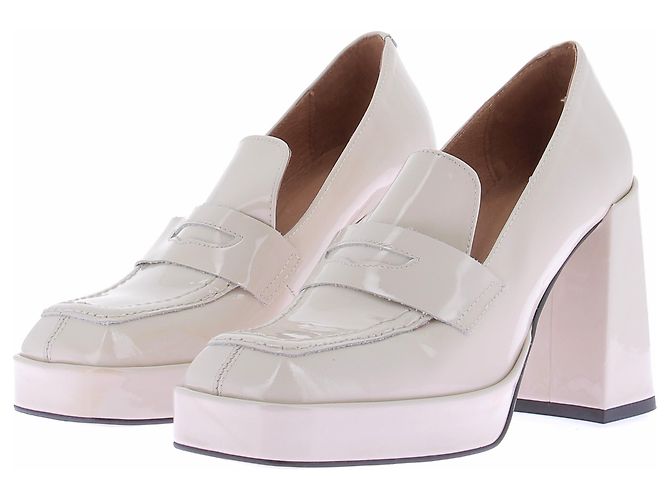 Jonak Mocasines de tacón blancos