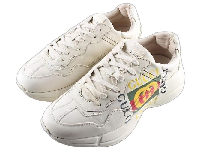 Gucci Layton Sneaker mit quadratischem Logo Weiß