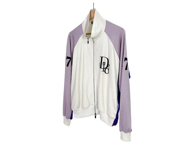Dior Limited Edition Logo Zip Track Jacket ERL White