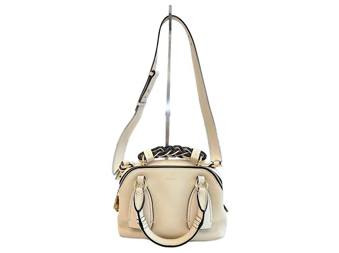 Chloé Daria Small Tote e Bolsa de Ombro Branco