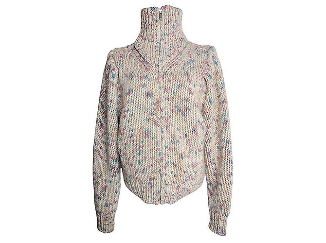 Isabel Marant Étoile Strickjacke mit Reißverschluss in Multicolor Blau