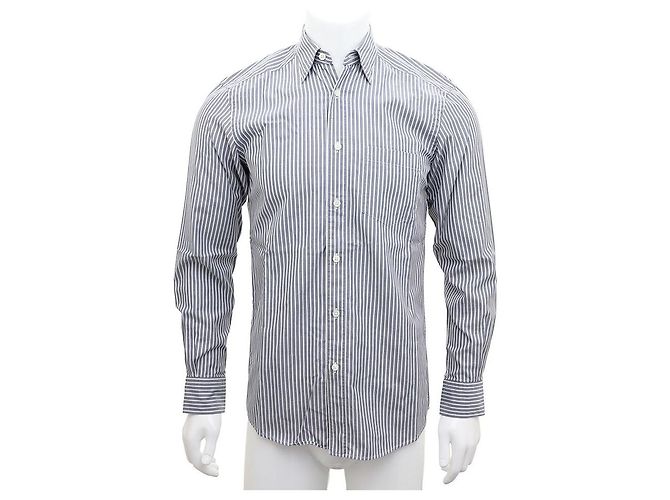 Ermenegildo Zegna Camicia a righe Blu